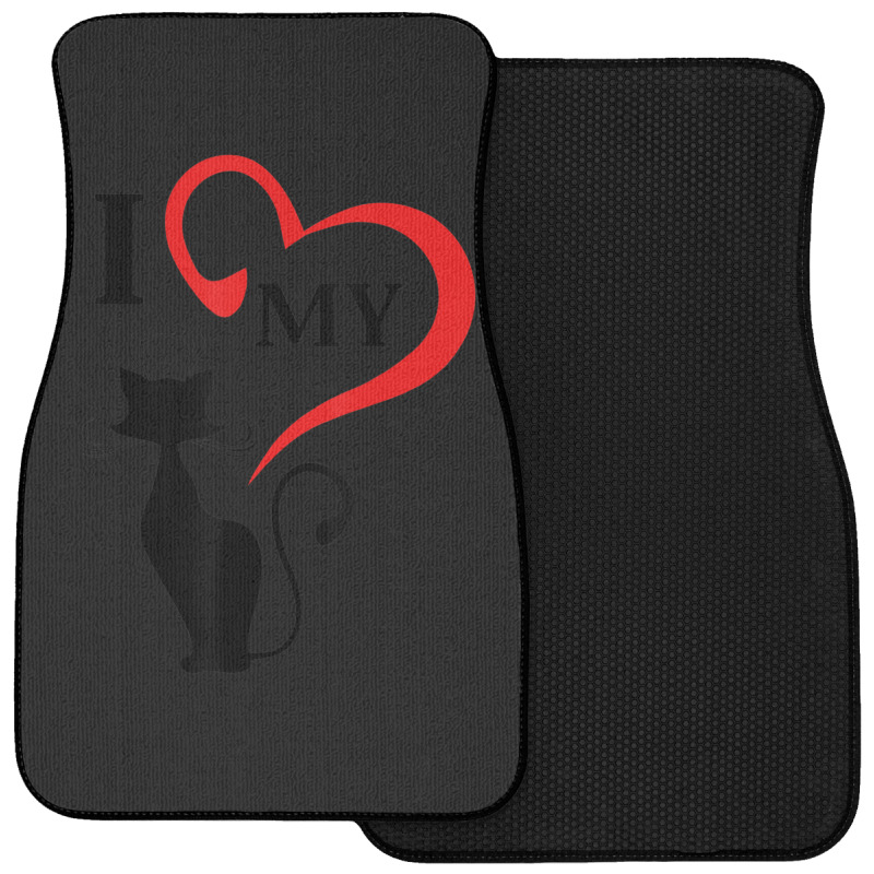 I Love My Cat Not You Front Car Mat | Artistshot