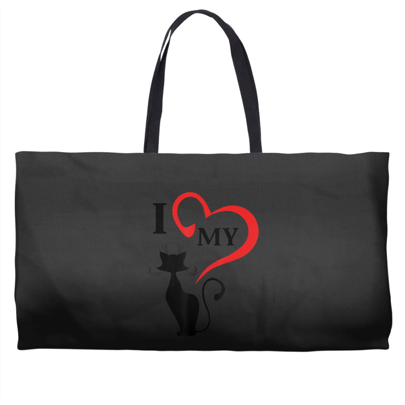 I Love My Cat Not You Weekender Totes | Artistshot