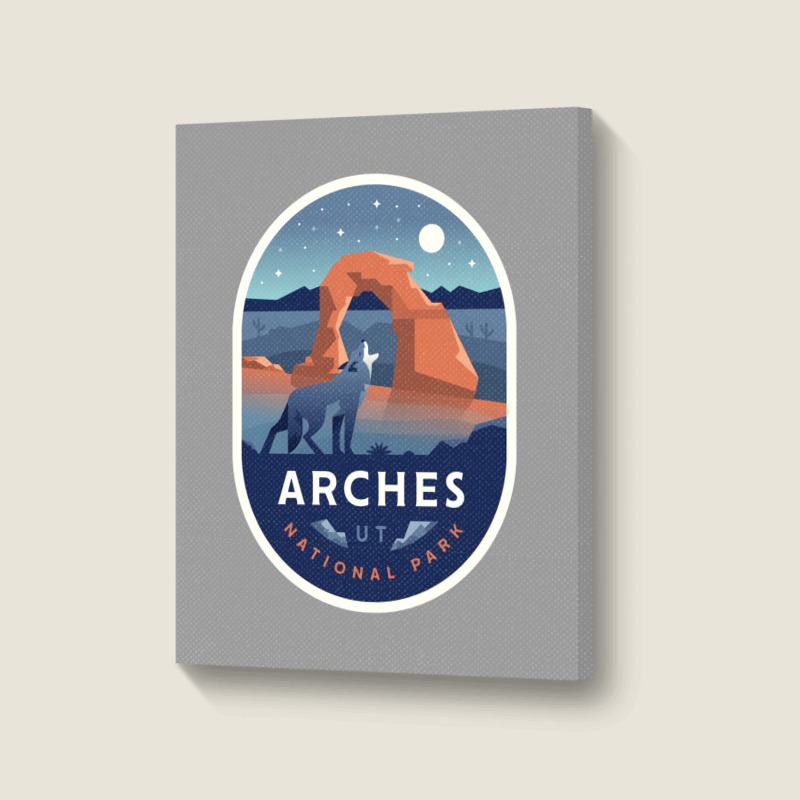 Arches National Park Portrait Canvas Print | Artistshot