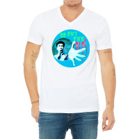 Buy The Dip  Crypto Hodler  Vintage  Blue  Pop Aes V-neck Tee | Artistshot