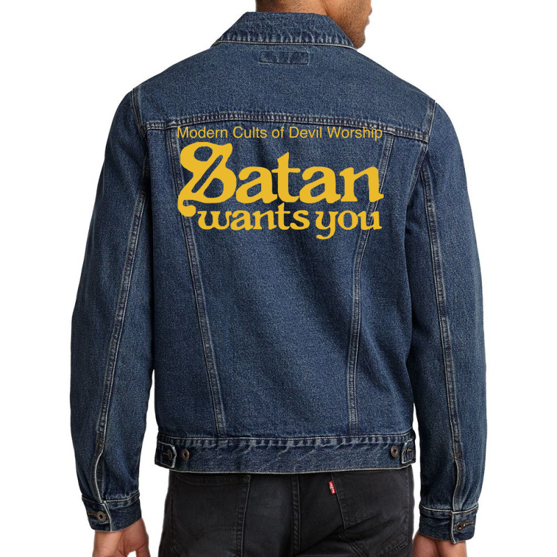 Satan Wants You Men Denim Jacket by chedzaturzos | Artistshot