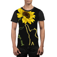 Cute Cat Sunshine Plants Graphic T-shirt | Artistshot