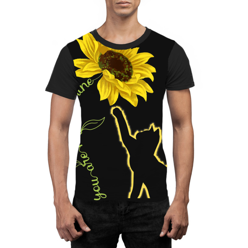 Cute Cat Sunshine Plants Graphic T-shirt | Artistshot