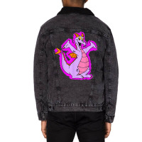 Figment Imagination Classic, Classic Trending Men Unisex Sherpa-lined Denim Jacket | Artistshot