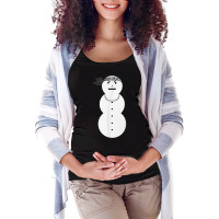 Angry Snowman With A Silver Necklace T Shirt Maternity Scoop Neck T-shirt | Artistshot