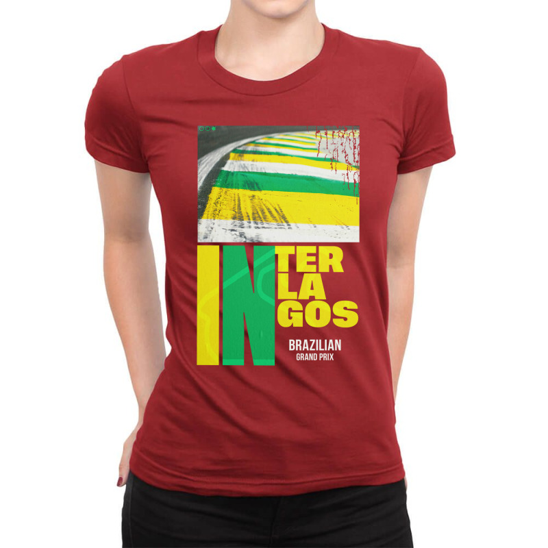 Interlagos F1 Circuit Ladies Fitted T-Shirt by mahiarbulnerd | Artistshot