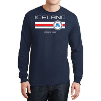 Football   Iceland (home Blue) Long Sleeve Shirts | Artistshot