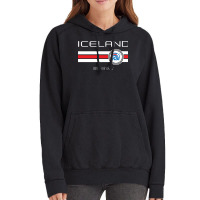 Football   Iceland (home Blue) Vintage Hoodie | Artistshot