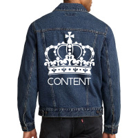 Content Is King Tumblr Men Denim Jacket | Artistshot