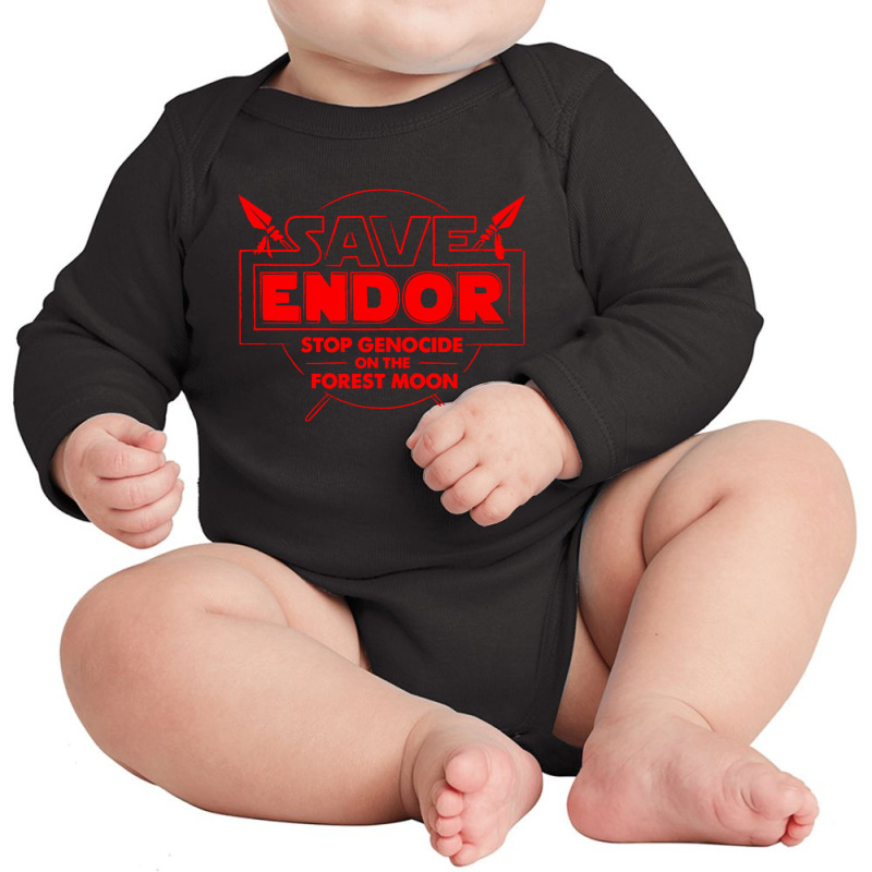 Save Endor Long Sleeve Baby Bodysuit by Roketz | Artistshot