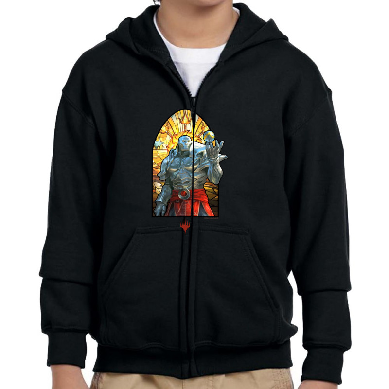 Dominaria United Stained Glass Karn Youth Zipper Hoodie by cusmikaliou | Artistshot