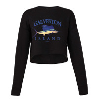 Jcombs Galveston Island, Tx, Vintage Sailfish T Sh Cropped Sweater | Artistshot