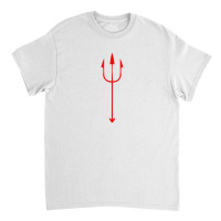 Devil,trident,merch,1 Classic T-shirt | Artistshot