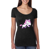 Angry Unicorn Women's Triblend Scoop T-shirt | Artistshot