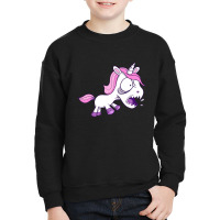 Angry Unicorn Youth Sweatshirt | Artistshot