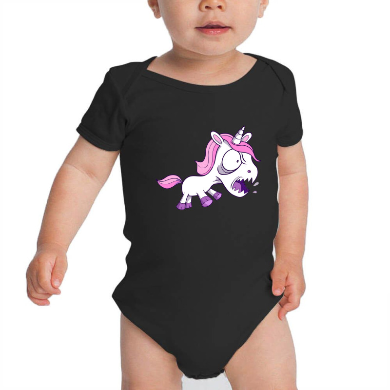 Angry Unicorn Baby Bodysuit by Charlottet100 | Artistshot