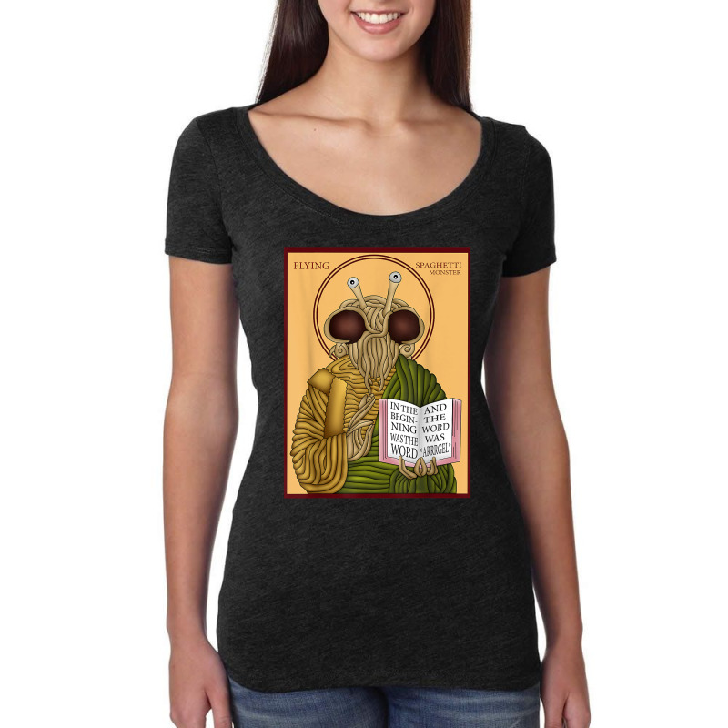 Flying Spaghetti Monster Tee  Fsm, Pastafarian T S Women's Triblend Scoop T-shirt by mumm | Artistshot