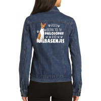 Philosophy And Basenjis Ladies Denim Jacket | Artistshot