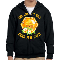 Beekeeper T  Shirt Beekeeper Honeycomb Beekeeping Honey Bee T  Shirt Youth Zipper Hoodie | Artistshot