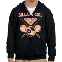 Billiard T  Shirt Billiard Pool Player Billard 8  Ball T  Shirt Youth Zipper Hoodie | Artistshot