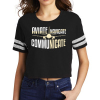 Aviate Navigate Communicate Quote Scorecard Crop Tee | Artistshot