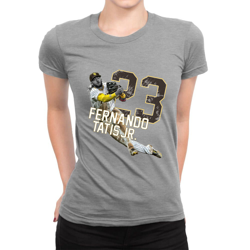 Super Baseball Goals Game Ladies Fitted T-Shirt by Kelly W Flores | Artistshot