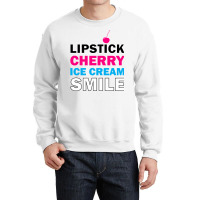 Lipstick Cherry Retro Crewneck Sweatshirt | Artistshot