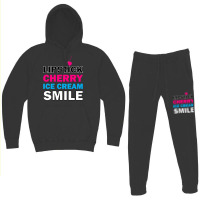 Lipstick Cherry Retro Hoodie & Jogger Set | Artistshot