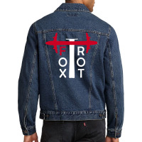 Foxtrot Aviation Phonetic Alphabet Pilot Airplane Men Denim Jacket | Artistshot