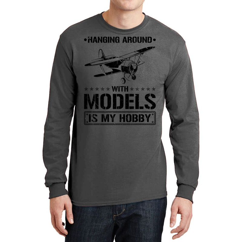 Hanging Around Model Airplane Travel Long Sleeve Shirts | Artistshot