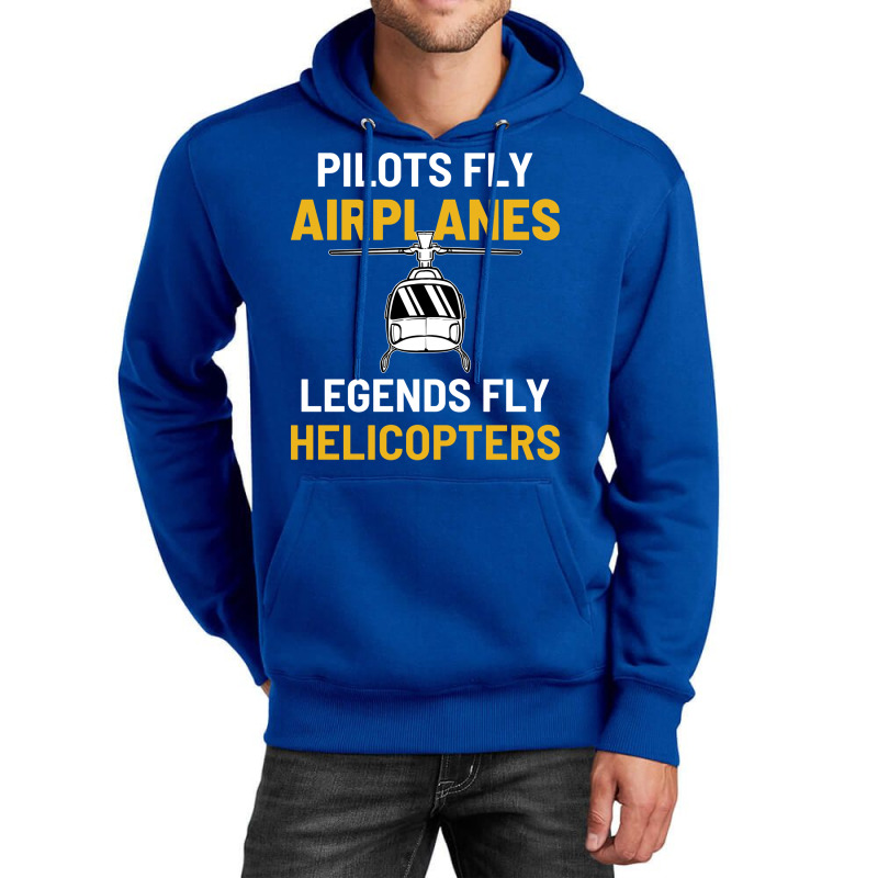 Helicopter Legend Airplane Pilot Aviation Aircraft Unisex Hoodie | Artistshot