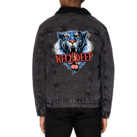 Neck Deep   Tiger Unisex Sherpa-lined Denim Jacket | Artistshot