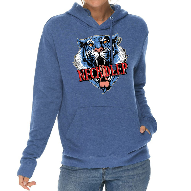 Neck Deep   Tiger Lightweight Hoodie by dallycoplina | Artistshot