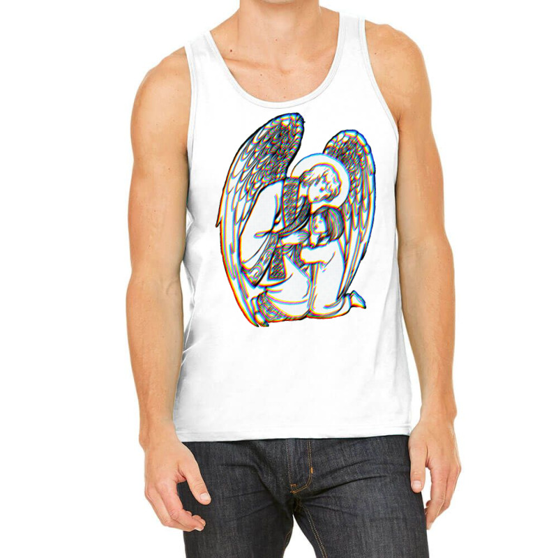 Zelator  Guardian Angel  Glitch Aesthetics Tank Top | Artistshot