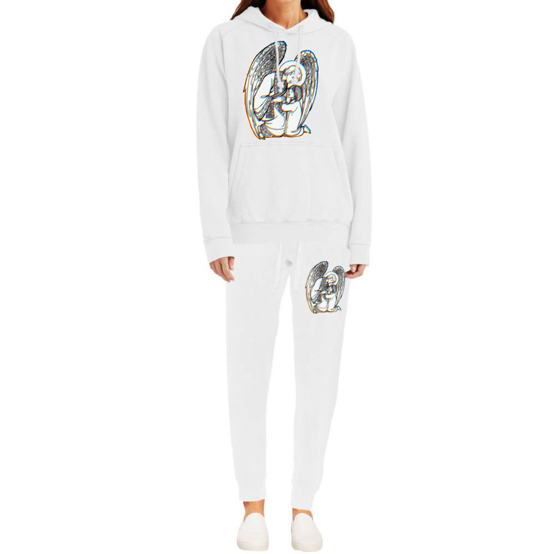 Zelator  Guardian Angel  Glitch Aesthetics Hoodie & Jogger Set | Artistshot