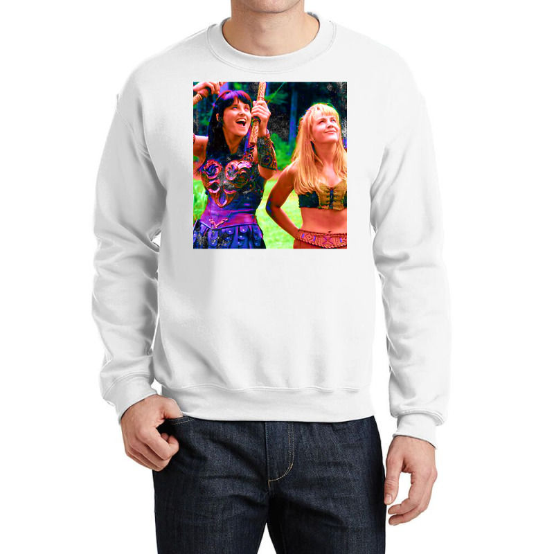 Xena And Gabrielle Art Crewneck Sweatshirt | Artistshot