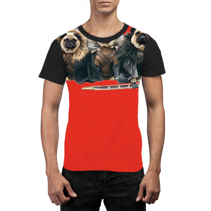 Pug Of Thrones Graphic T-shirt by dallycoplina | Artistshot