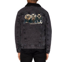 Pug Of Thrones Unisex Sherpa-lined Denim Jacket | Artistshot