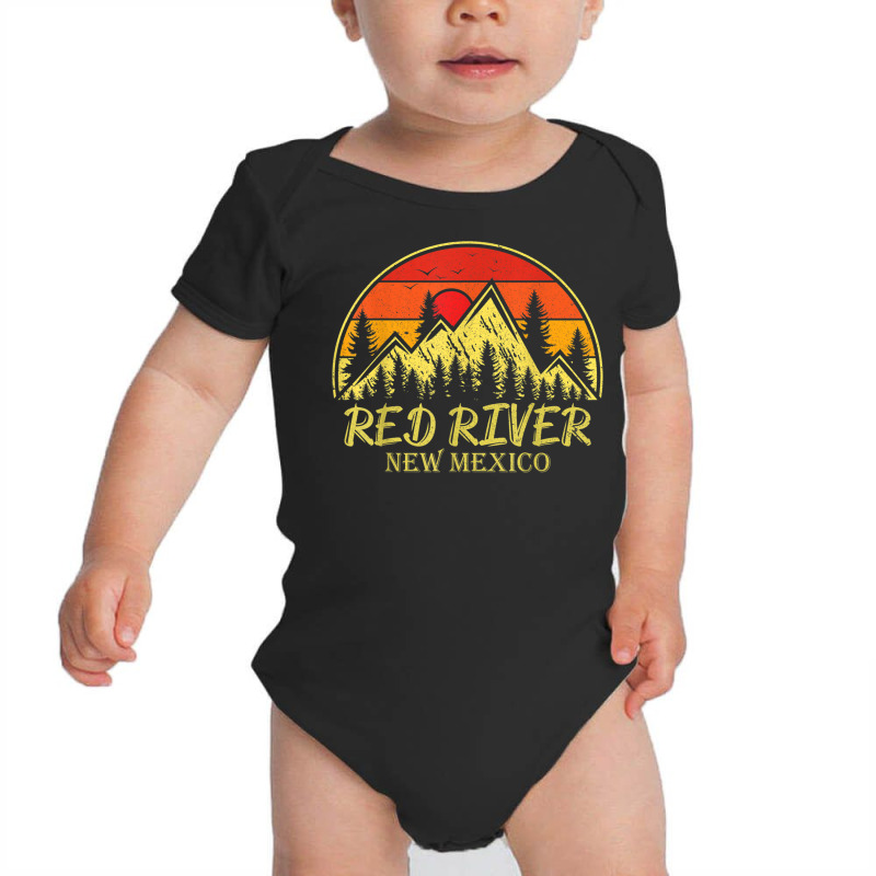 Vintage Red River New Mexico Nm Mountains Hiking S Baby Bodysuit by heffopance | Artistshot