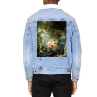 The Swing Jean Honore Fragonard Unisex Sherpa-lined Denim Jacket | Artistshot