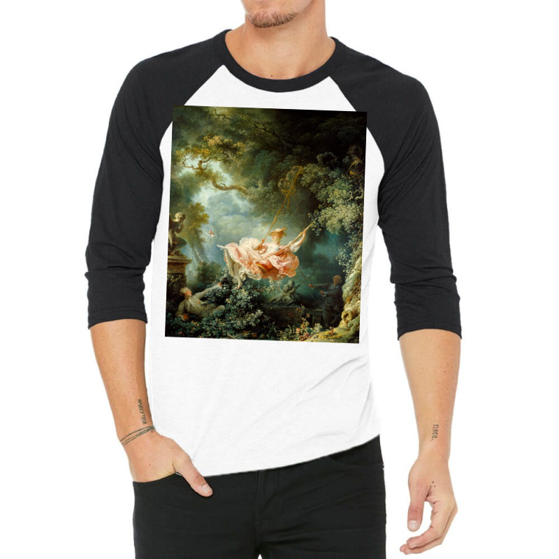 The Swing Jean Honore Fragonard 3/4 Sleeve Shirt by dallycoplina | Artistshot