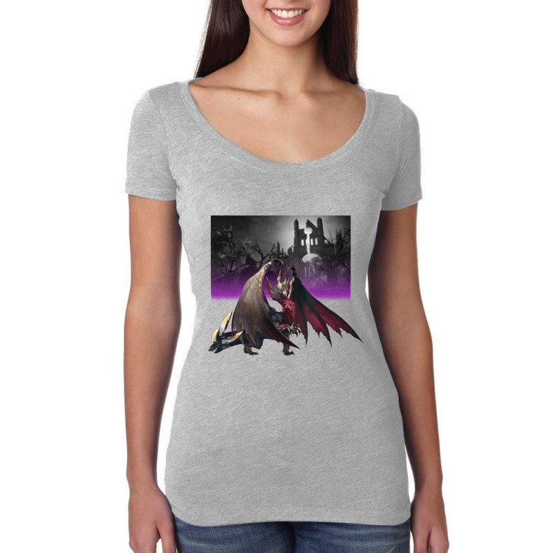 Monster Hunter Rise Women's Triblend Scoop T-shirt by kursinan | Artistshot