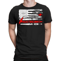 Electrician Patriotic American Flag Electrician Gi T-shirt | Artistshot