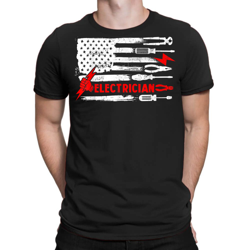 Electrician Patriotic American Flag Electrician Gi T-shirt | Artistshot