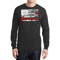 Electrician Patriotic American Flag Electrician Gi Long Sleeve Shirts | Artistshot