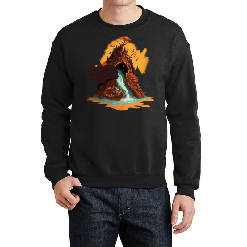 Splash Mountain  1 Crewneck Sweatshirt by jagvirrietb | Artistshot