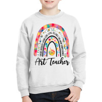 Art Teacher Boho Rainbow Caring Dedicated Loving V Youth Sweatshirt | Artistshot