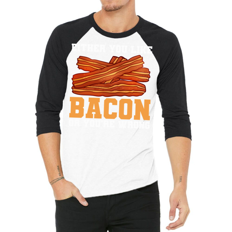 Bacon Food Bacon Strips Foodie Girl 3/4 Sleeve Shirt | Artistshot