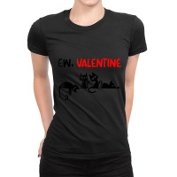 Black Cat Ew Valentine Meowy Kitten Cat Dad, Cat M Ladies Fitted T-shirt | Artistshot