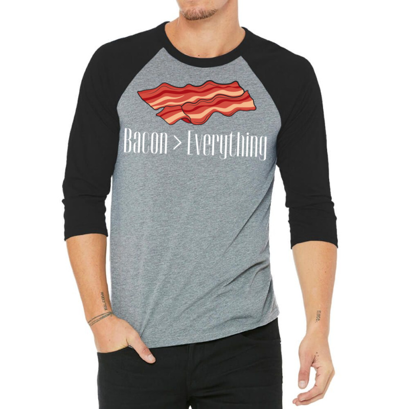 Bacon Over Everything Tumblr 3/4 Sleeve Shirt | Artistshot